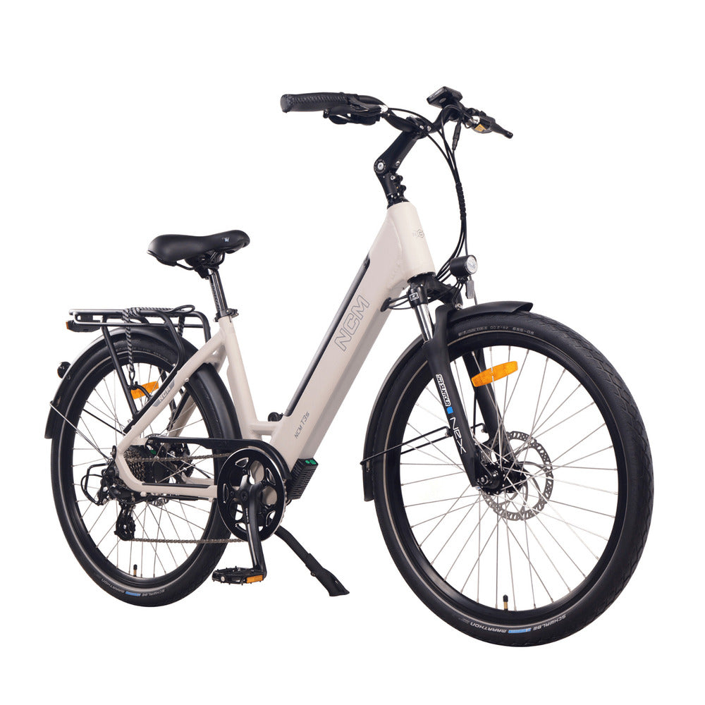 NCM T3S Step-Thru Trekking City Electric Bike, 250W-500W E-Bike Motor, 48V 12Ah 576Wh Battery