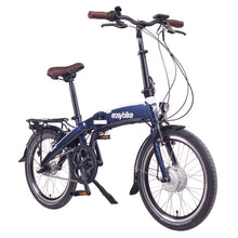 Load image into Gallery viewer, EASYBIKE Folding Electric Bike, 250W-350W, 36V 8Ah 288Wh Battery [Dark Blue 20&quot;]
