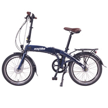 Load image into Gallery viewer, EASYBIKE Folding Electric Bike, 250W-350W, 36V 8Ah 288Wh Battery [Dark Blue 20&quot;]
