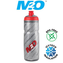 Load image into Gallery viewer, Pilot Water Bottle - 620ml - Smoke/Red - Insulated
