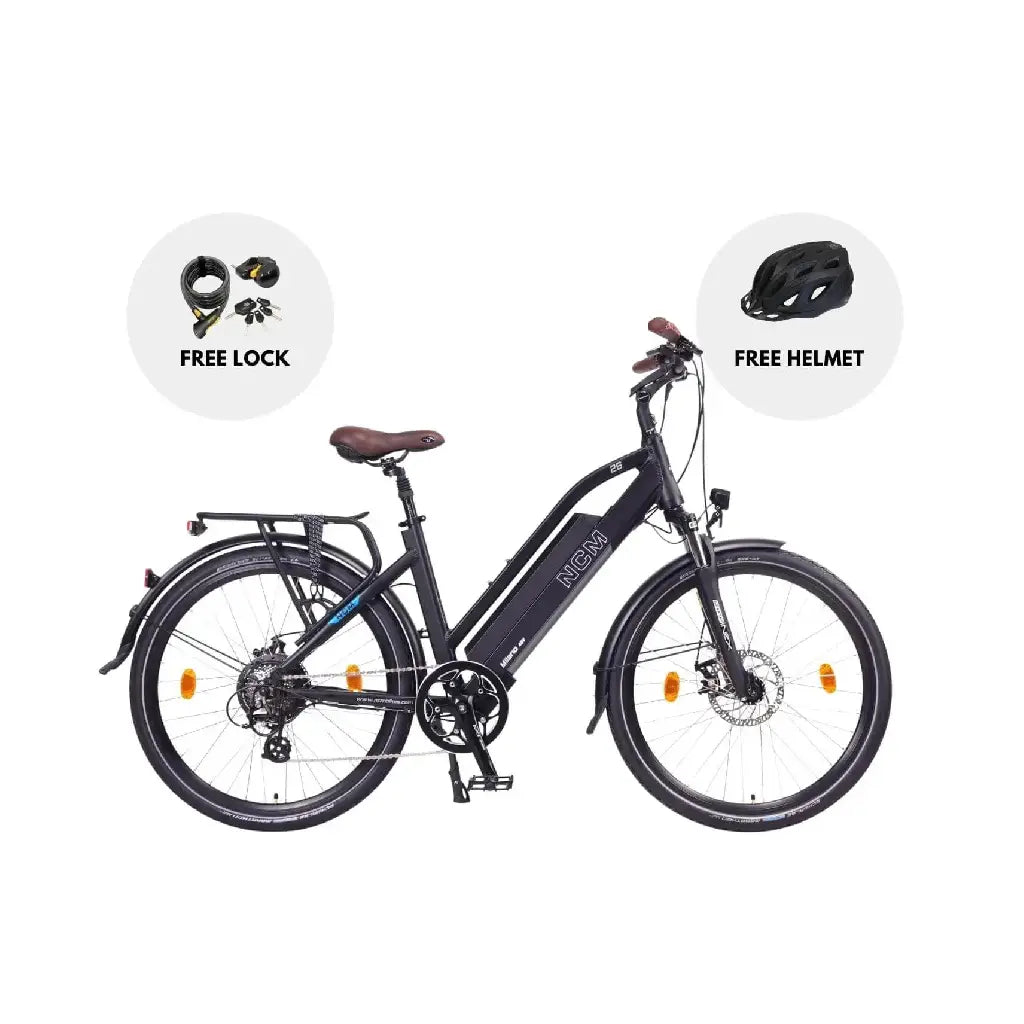 NCM Milano Plus Trekking E-Bike, 250W City-Bike, 48V 16Ah 768Wh Long Range Battery