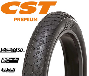 CST Tyre Big Boat - "20 x 4.0" - EBike 50km Approved Defender Mix 1.5mm