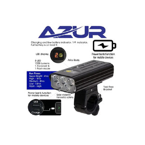 USB Aurora 1200 Lumens With Power Bank Head Light