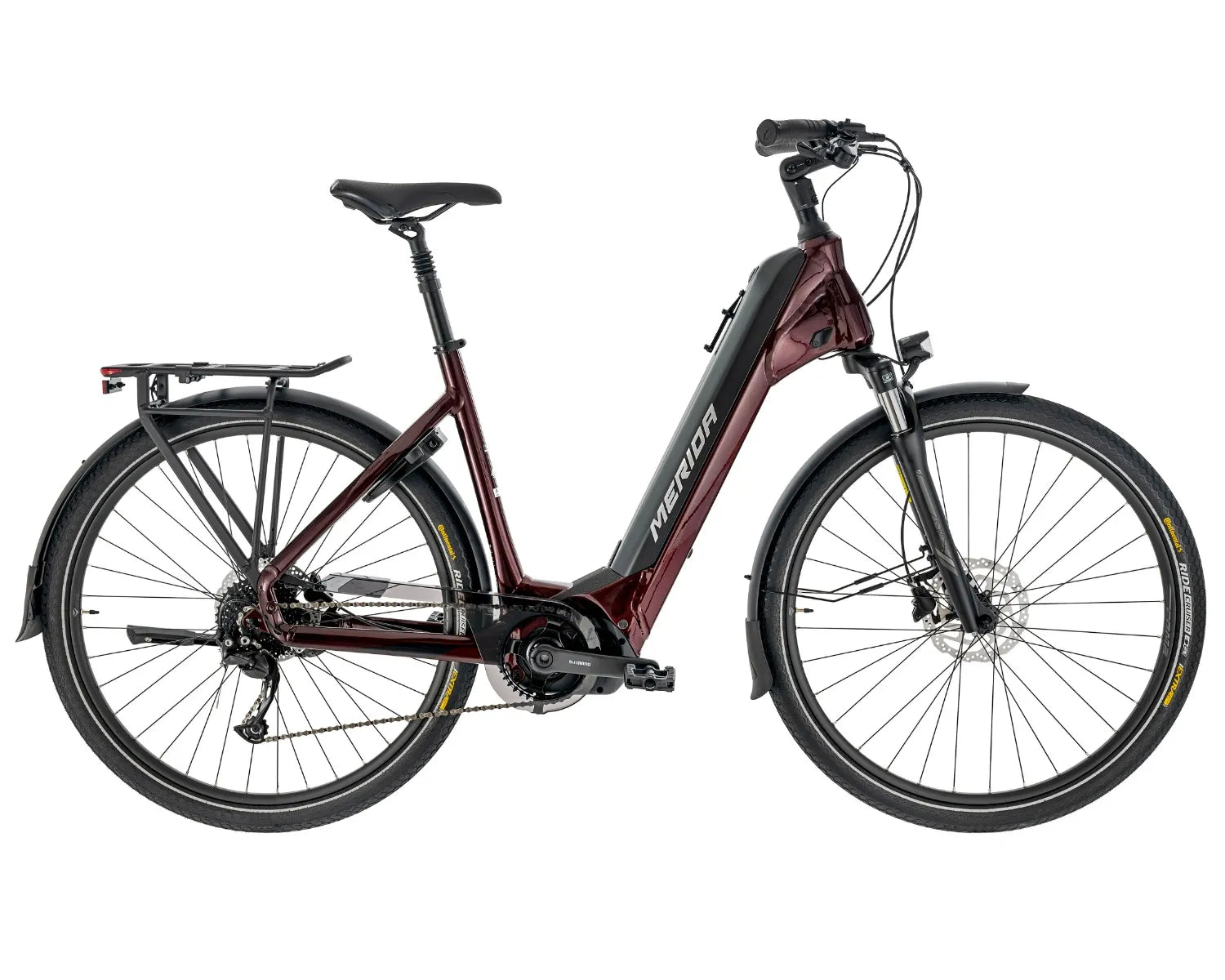 Merida eSpresso City 400 EQ 504Wh Electric Hybrid Bike Burgundy