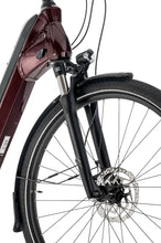 Load image into Gallery viewer, Merida eSpresso City 400 EQ 504Wh Electric Bike Hybrid E-Bike Burgundy Red/Black
